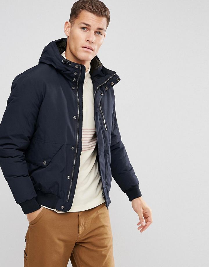 Esprit Short Parka With Fleece Lined Hood - Black