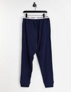 Tommy Hilfiger Skinny Sweatpants With Logo Waistband In Navy