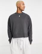 Asos Design Super Oversized Boxy Sweatshirt In Washed Black - Part Of A Set