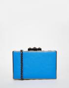 Claudia Canova Box Clutch Bag - Blue