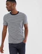 Selected Homme 'the Perfect Tee' Pima Cotton Striped T-shirt In Navy - Navy
