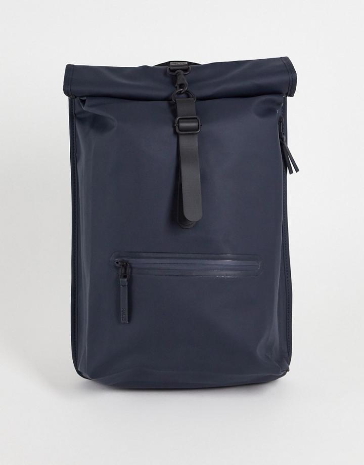 Rains Rolltop Bag In Navy
