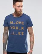 Lee Move Your Print T-shirt Navy - Navy