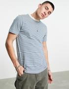 Farah Short Sleeve T-shirt In Sea Blue
