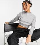 Influence Petite Sweatshirt In Gray - Part Of A Set-grey