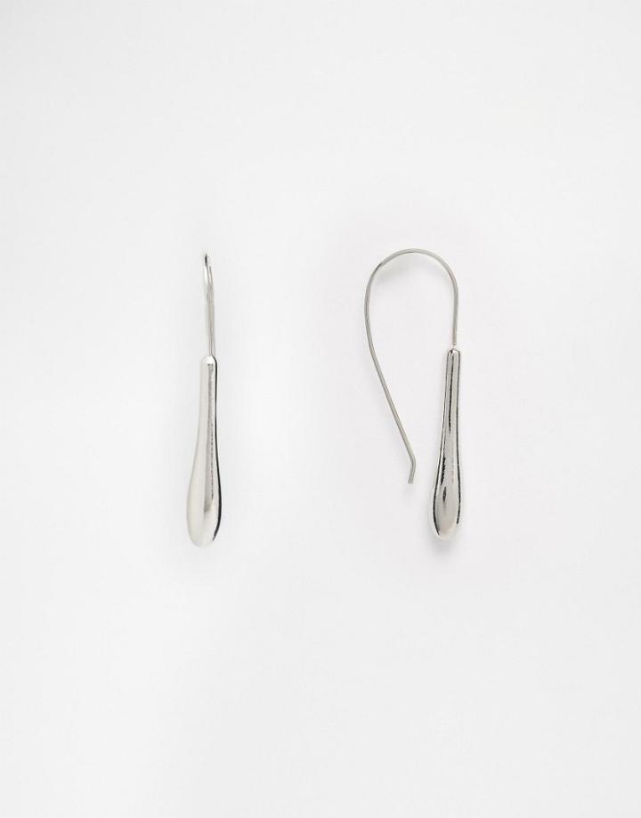 Asos Teardrop Through Earrings - Rhodium