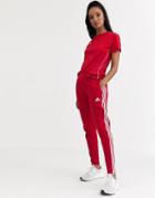 Adidas Soccer Tiro Training Pants In Red