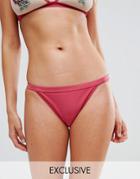 Peek & Beau Embellished Bikini Bottom - Purple