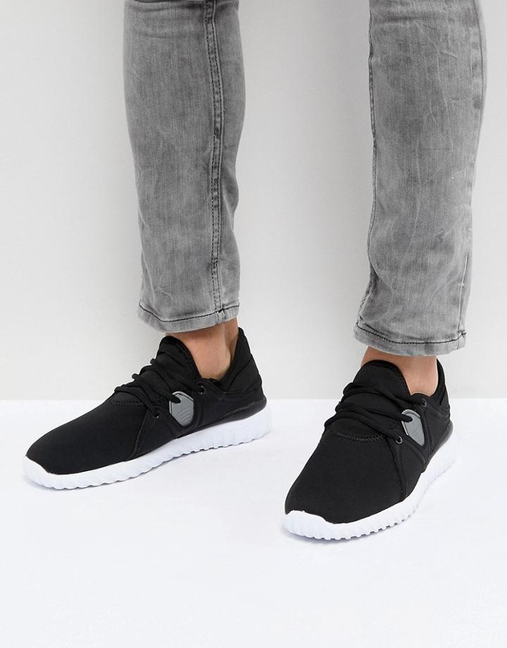 Brave Soul Morton Sneakers In Black - Black