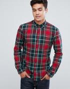 Tom Tailor Check Shirt In Regular Fit - Red