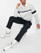 Asos Design Oversized Tapered Cargo Pant In Black