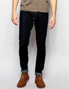 Nudie Jeans Skinny Lin Super Skinny Fit Dry Deep Orange Dark Wash - Dry Deep Orange