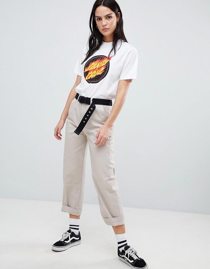 Santa Cruz Wide Leg Skate Chino-beige