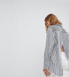 Reclaimed Vintage Inspired Mixed Print Oversized Shirt With Open Back - Black