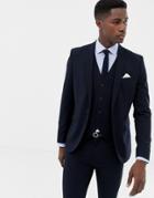 Only & Sons Skinny Suit Jacket-navy