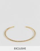 Designb London Chain Cuff Bracelet In Gold Exclusive To Asos - Gold