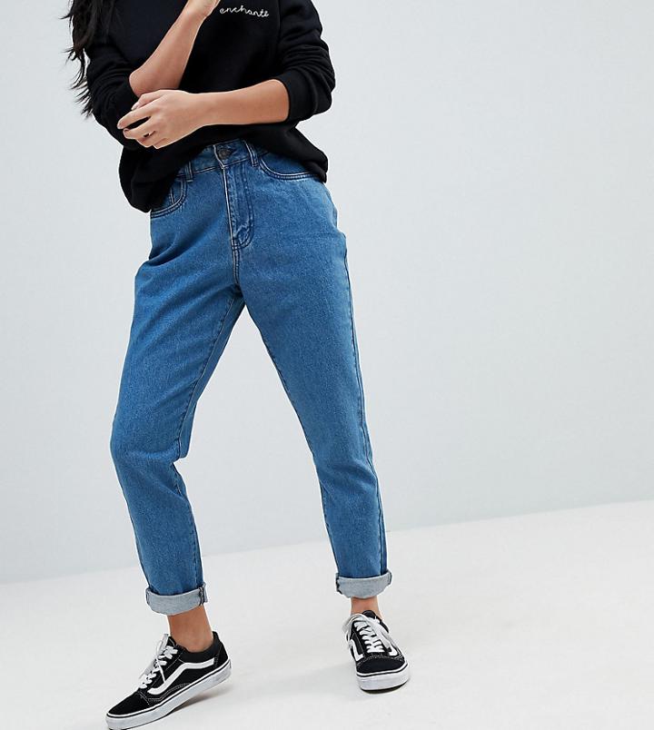 Noisy May Petite Mom Jean - Blue