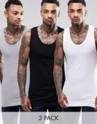 Asos Muscle Tank 3 Pack Save 17%