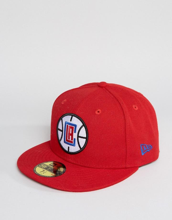New Era 59fifty Cap Fitted La Clippers - Red