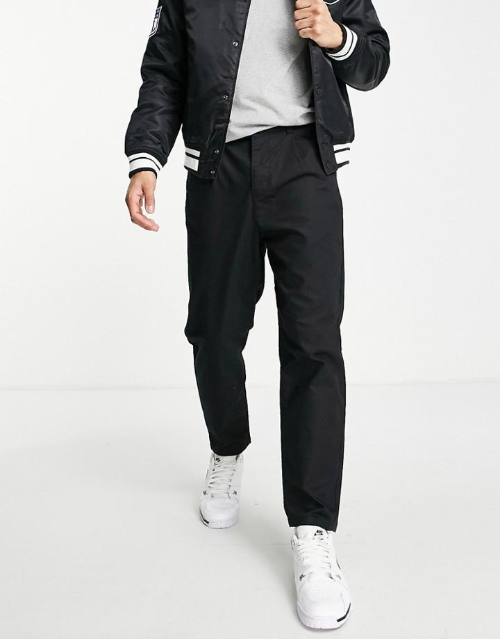 Only & Sons Tapered Crop Chinos In Black