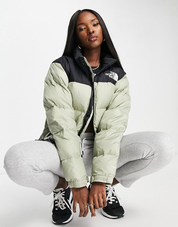 The North Face 1996 Retro Nuptse Jacket In Light Green-yellow