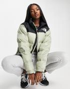 The North Face 1996 Retro Nuptse Jacket In Light Green-yellow