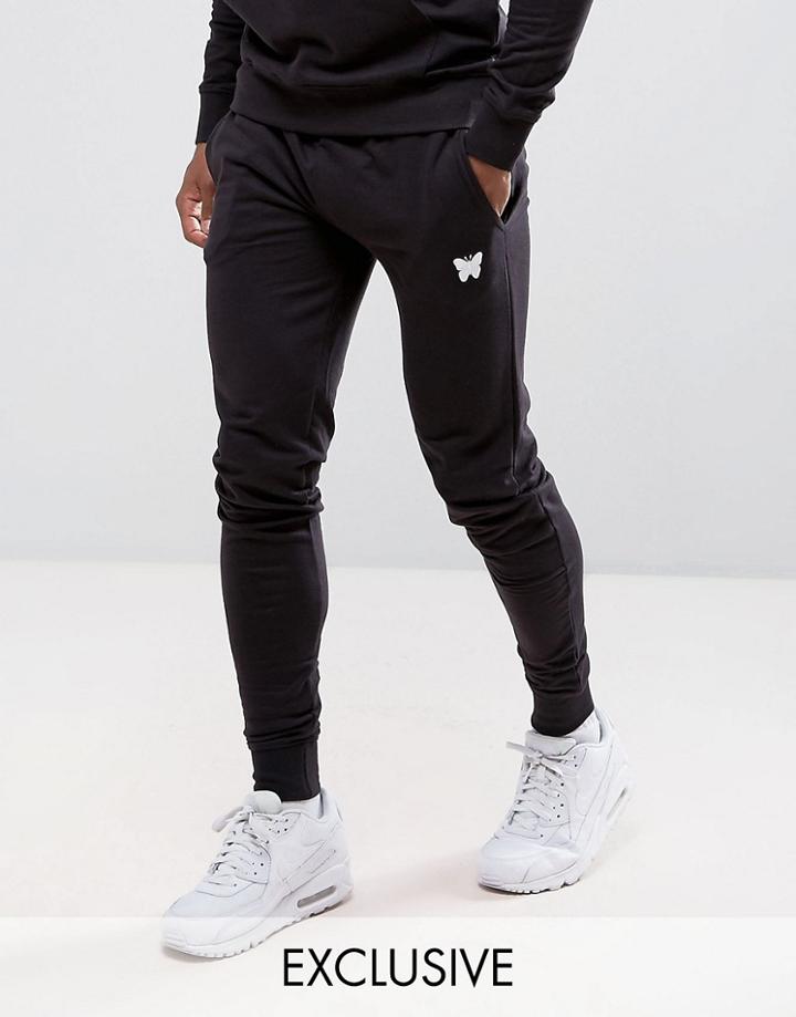 Good For Nothing Skinny Joggers In Black With Small Logo - Black