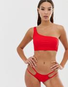 Frankies Bikinis Jayami Bikini Bottom-red