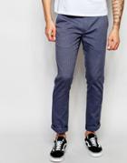 Ted Baker Textured Chino In Slim Fit - Blue