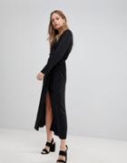 The Fifth Wave Wrap Maxi Dress - Black
