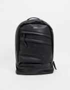 Fenton Double Zip Backpack In Black