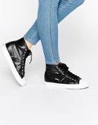 Gola Coaster Metallic High-top Sneaker - Black