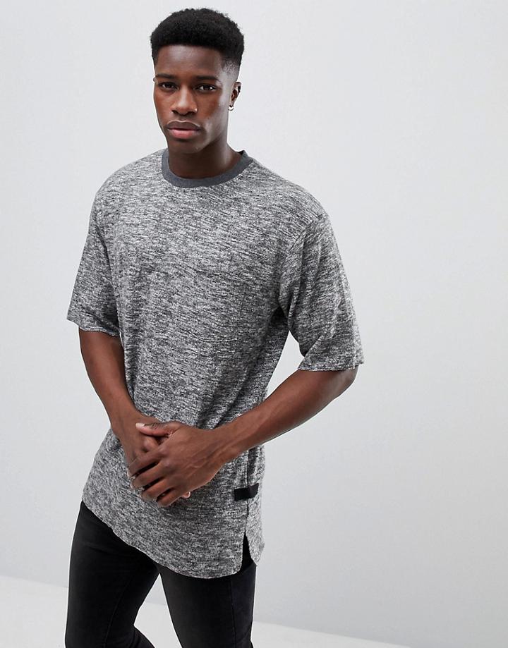 Stradivarius T-shirt In Gray Marl - Gray