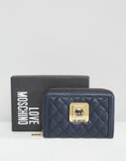 Love Moschino Quilted Purse - Navy