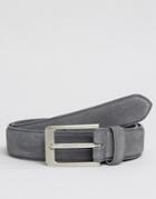 Barneys Suede Belt - Gray