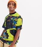 Collusion Oversized Printed T-shirt-multi