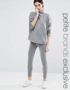 One Day Petite Glittery Legging - Silver
