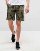 Only & Sons Printed Chino Short - Green