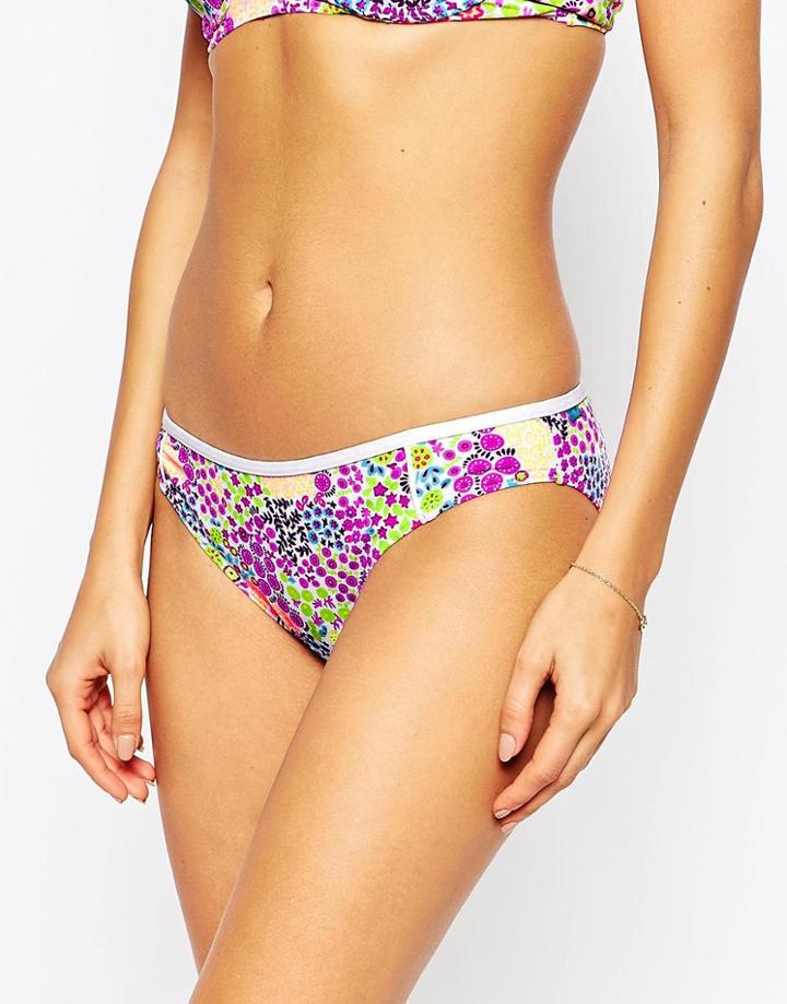 Piha Floral Bikini Bottoms - White