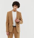 Noak Suit Jacket In Camel - Brown