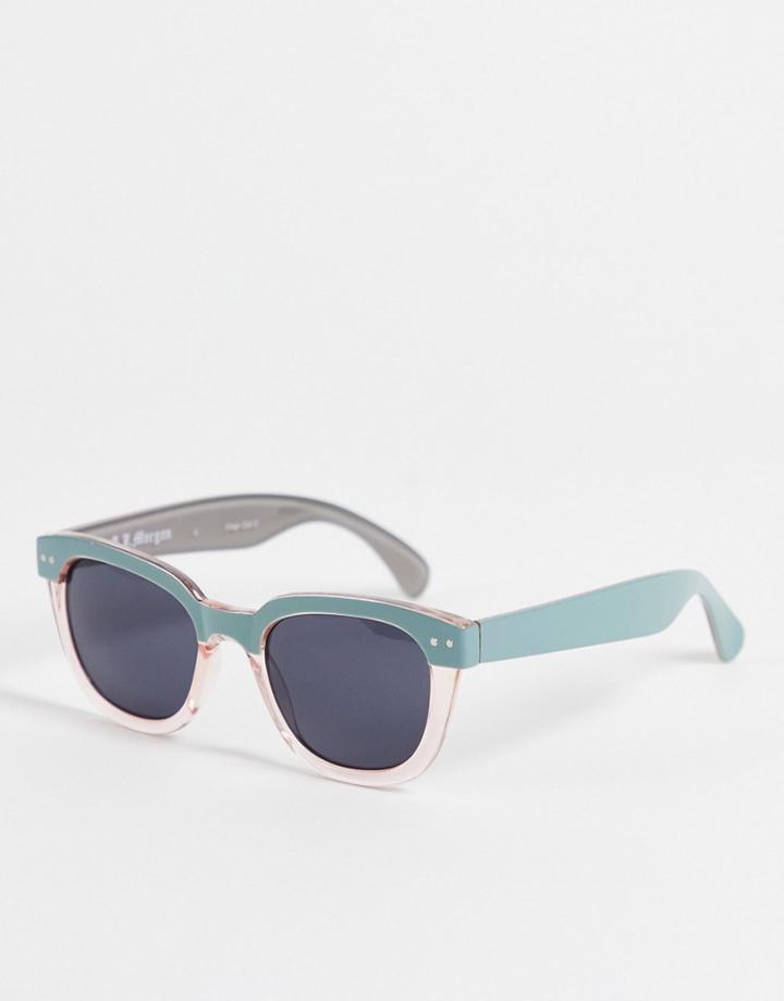 Aj Morgan New School Square Lens Sunglasses-blue