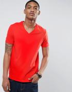 Asos T-shirt With V-neck - Red