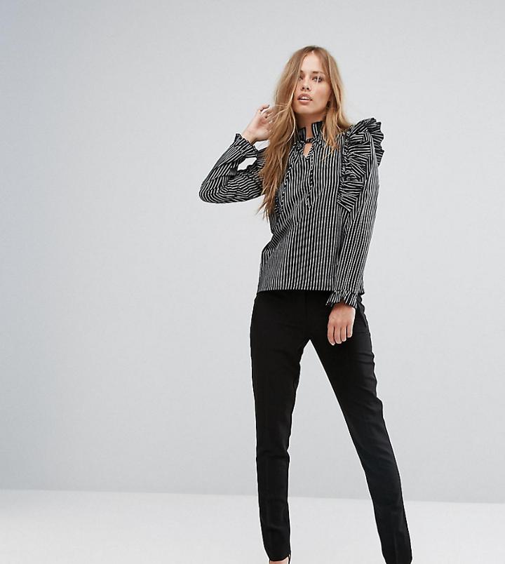 New Look Chelsea Slim Leg Tailored Pants - Black