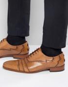 Jeffery West Capone Leather Oxford Brogues - Tan