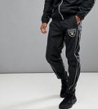 Majestic Sport Poly Raiders Track Joggers - Black