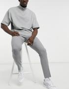 Asos Design Skinny Suit Pants In Gray-grey