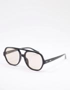 Madein 70s Collection Clear Lens Sunglasses-black