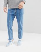 Diesel Dagh-sp 90s Fit Seam Jeans With Distressing - Blue