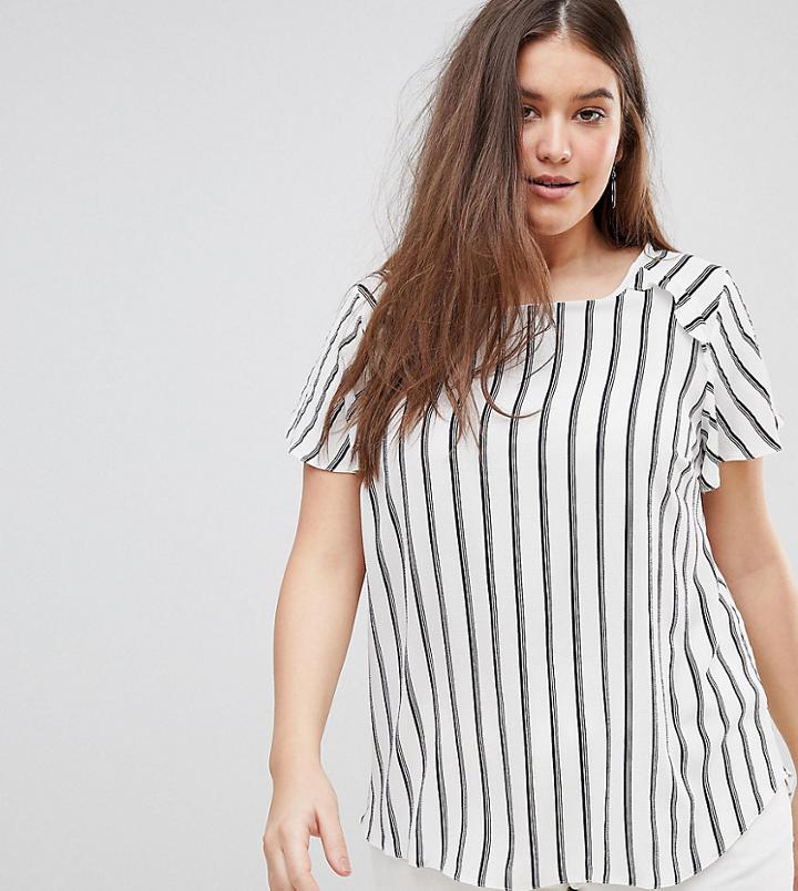 Lovedrobe Striped Shell Top - Multi