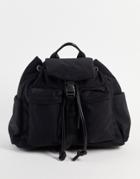 French Connection Tie Detail Backpack In Black
